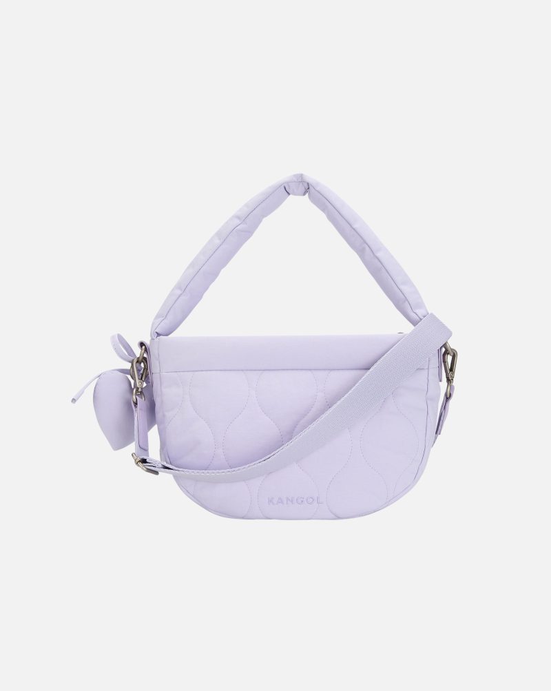 CB3328 quilted round cross bag lavender 6